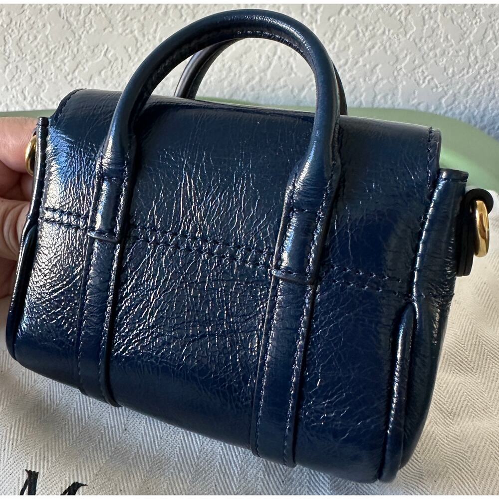 Mulbury | Bayswater brand-engraved leather cross-body bag - Picture 6 of 11